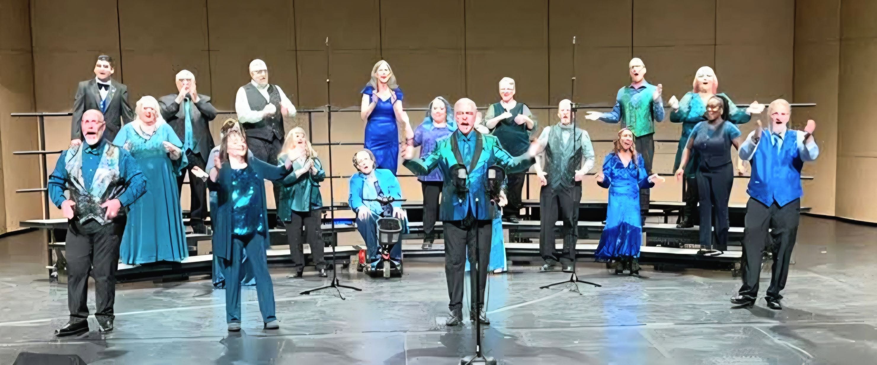 Voices of the Sound singing at a show
